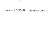 Tablet Screenshot of 1787650.tifmember.com